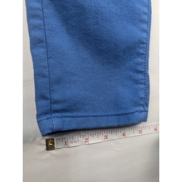 Francesca’s Birdcage Pants Women's 27 Turquoise Blue Skinny Stretch USA Made - Picture 6 of 10
